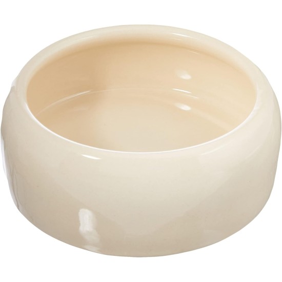 Nobby Carrot Ceramic Feeding Trough, Beige/Orange, 500 ml, Pack of 1 Nobby Carrot Ceramic Feeding Trough, Beige/Orange, 500 ml, Pack of 1