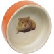 Nobby Hamster Ceramic Bowl, Orange, Diameter 7.5 x 2.5 cm, Pack of 1