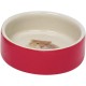 Nobby Hamster Ceramic Bowl, Red, Diameter 7.5 x 2.5 cm, Pack of 1