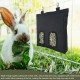 OUDQFCJ Rabbit Hay Bag, Hay Food Bag, Small Animals Hay Bag, Hanging Feeding Hay with 4 Windows for Small Pets, Black OUDQFCJ Rabbit Hay Bag, Hay Food Bag, Small Animals Hay Bag, Hanging Feeding Hay with 4 Windows for Small Pets, Black