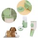 Pack of 2 Automatic Pet Food and Water Dispenser, Hanging Water Bottle, Feeder for Small Pets, Easy to Use (Green) Pack of 2 Automatic Pet Food and Water Dispenser, Hanging Water Bottle, Feeder for Small Pets, Easy to Use (Green)