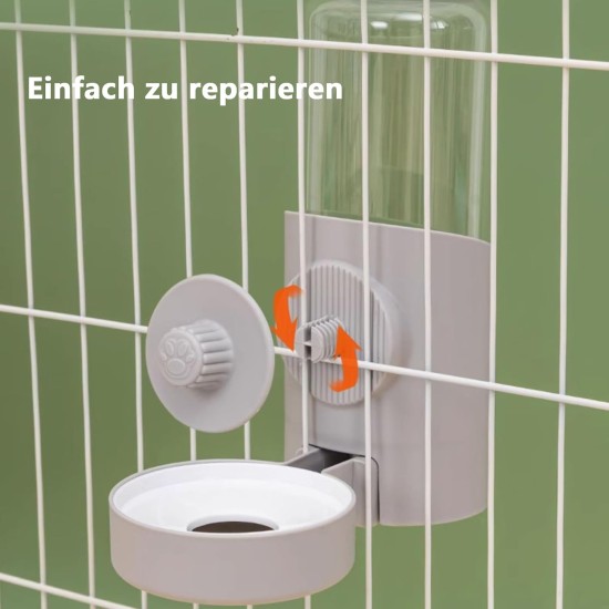 Pack of 2 Automatic Pet Food and Water Dispenser, Hanging Water Bottle, Feeder for Small Pets, Easy to Use (Green) Pack of 2 Automatic Pet Food and Water Dispenser, Hanging Water Bottle, Feeder for Small Pets, Easy to Use (Green)