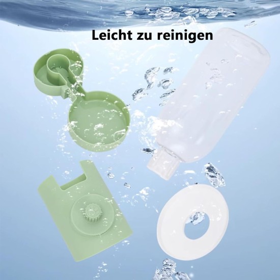 Pack of 2 Automatic Pet Food and Water Dispenser, Hanging Water Bottle, Feeder for Small Pets, Easy to Use (Green) Pack of 2 Automatic Pet Food and Water Dispenser, Hanging Water Bottle, Feeder for Small Pets, Easy to Use (Green)
