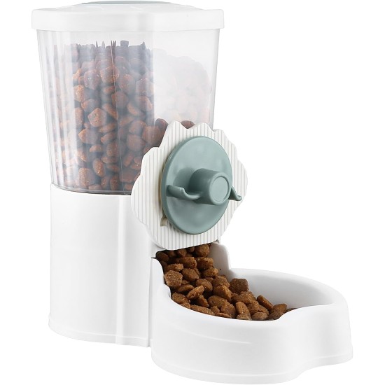 QWORK® 1 L Automatic Pet Feeder, 12 cm Outlet, Suitable for Small Animal Cages, Rabbit Hutch, Cat, Puppy, Guinea Pigs, Chinchilla, Bird QWORK® 1 L Automatic Pet Feeder, 12 cm Outlet, Suitable for Small Animal Cages, Rabbit Hutch, Cat, Puppy, Guinea Pigs, Chinchilla, Bird