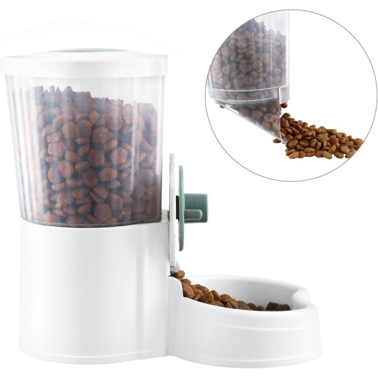 QWORK® 1 L Automatic Pet Feeder, 12 cm Outlet, Suitable for Small Animal Cages, Rabbit Hutch, Cat, Puppy, Guinea Pigs, Chinchilla, Bird QWORK® 1 L Automatic Pet Feeder, 12 cm Outlet, Suitable for Small Animal Cages, Rabbit Hutch, Cat, Puppy, Guinea Pigs, Chinchilla, Bird