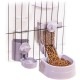 Rabbit Food and Water Bowls Set, Automatic Bunny Feeder Feeding Bowl, Small Animal Rubbish Bin Feeder with Lid for Bunny Cat Ferret Chinchilla Guinea Pig Rabbit Food and Water Bowls Set, Automatic Bunny Feeder Feeding Bowl, Small Animal Rubbish Bin Feeder with Lid for Bunny Cat Ferret Chinchilla Guinea Pig