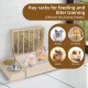 Rabbit Hay Feeder, Rabbit Hay Rack with Plastic Cat Litter Box, Toilet, Bowls and Water Bottle, Hay Rack Rabbit Wood for Guinea Pigs, Hamsters, Small Animals (4 in 1) Rabbit Hay Feeder, Rabbit Hay Rack with Plastic Cat Litter Box, Toilet, Bowls and Water Bottle, Hay Rack Rabbit Wood for Guinea Pigs, Hamsters, Small Animals (4 in 1)