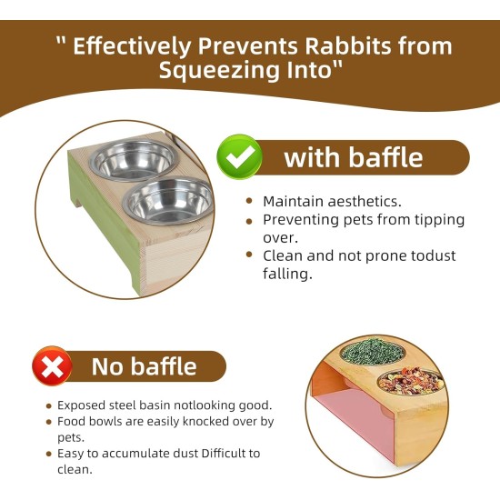 Rabbit Hay Feeder, Rabbit Hay Rack with Plastic Cat Litter Box, Toilet, Bowls and Water Bottle, Hay Rack Rabbit Wood for Guinea Pigs, Hamsters, Small Animals (4 in 1) Rabbit Hay Feeder, Rabbit Hay Rack with Plastic Cat Litter Box, Toilet, Bowls and Water Bottle, Hay Rack Rabbit Wood for Guinea Pigs, Hamsters, Small Animals (4 in 1)
