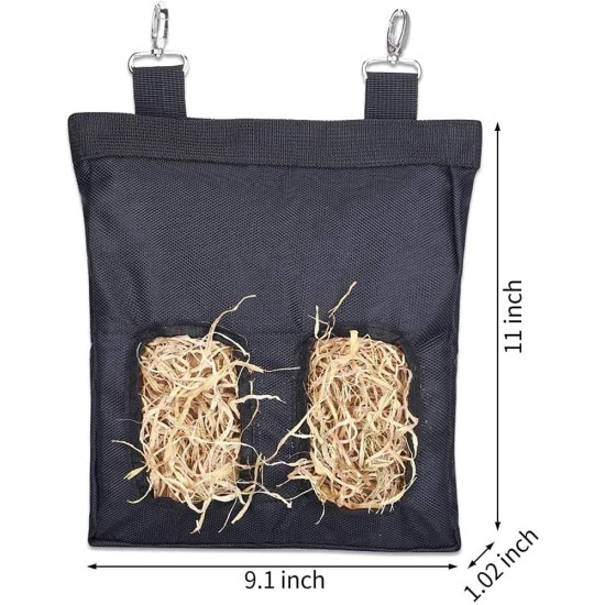 Rabbit Hay Feeder for Guinea Pigs, Hanging Hay Feeder for Rabbits, Guinea Pigs, Black Rabbit Hay Feeder for Guinea Pigs, Hanging Hay Feeder for Rabbits, Guinea Pigs, Black