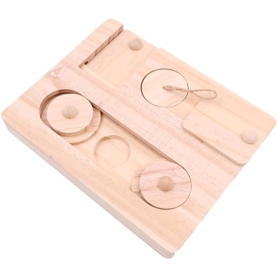 Sarini Wooden Feeder for Hamsters, Food Box for Home, Chinchilla, Funny Feeder, Snack Dispenser, Suitable for Small Animals, Hamsters, Gerbils, Guinea Pigs, Chinchilla, Mouse Sarini Wooden Feeder for Hamsters, Food Box for Home, Chinchilla, Funny Feeder, Snack Dispenser, Suitable for Small Animals, Hamsters, Gerbils, Guinea Pigs, Chinchilla, Mouse