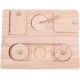 Sarini Wooden Feeder for Hamsters, Food Box for Home, Chinchilla, Funny Feeder, Snack Dispenser, Suitable for Small Animals, Hamsters, Gerbils, Guinea Pigs, Chinchilla, Mouse Sarini Wooden Feeder for Hamsters, Food Box for Home, Chinchilla, Funny Feeder, Snack Dispenser, Suitable for Small Animals, Hamsters, Gerbils, Guinea Pigs, Chinchilla, Mouse