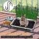 Svauoumu 3 in 1 Rabbit Hay Feeder and Rabbit Litter Tray with Waterproof Mat and Feeding Bowl for Guinea Pigs Hamster Feeder Cat Litter Tray Holder Svauoumu 3 in 1 Rabbit Hay Feeder and Rabbit Litter Tray with Waterproof Mat and Feeding Bowl for Guinea Pigs Hamster Feeder Cat Litter Tray Holder