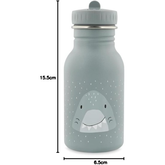 Trixie - Kids Stainless Steel Water Bottle 350ml - Mr. Shark Trixie - Kids Stainless Steel Water Bottle 350ml - Mr. Shark