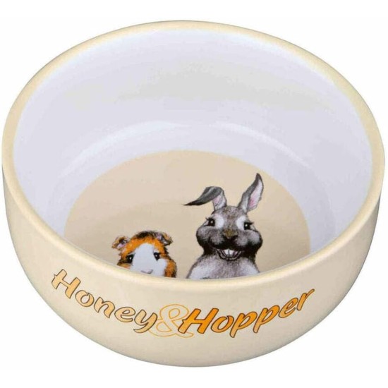 Trixie Honey and Hopper Ceramic Bowl, 11 cm Trixie Honey and Hopper Ceramic Bowl, 11 cm