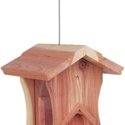 Trixie Natura Cedarwood Food Dispenser, 14 x 12 x 29 cm, Natural Trixie Natura Cedarwood Food Dispenser, 14 x 12 x 29 cm, Natural