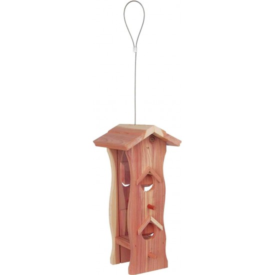 Trixie Natura Cedarwood Food Dispenser, 14 x 12 x 29 cm, Natural Trixie Natura Cedarwood Food Dispenser, 14 x 12 x 29 cm, Natural
