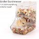 VERTUPET Hamster Feeder, Automatic Hamster Feeder, Large Capacity, Transparent, Gravity Feeding Station, Suitable for Hamsters, Guinea Pigs, Parrots, Mini Hedgehogs (400 ml) VERTUPET Hamster Feeder, Automatic Hamster Feeder, Large Capacity, Transparent, Gravity Feeding Station, Suitable for Hamsters, Guinea Pigs, Parrots, Mini Hedgehogs (400 ml)
