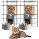 WIYETY Hanging Cage Automatic Feeder: Pack of 2 Hanging Feeders for Small Pets, 1200 ml Automatic Feeder for Cats, Rabbits, Dogs, Guinea Pigs, Hamsters (Grey) WIYETY Hanging Cage Automatic Feeder: Pack of 2 Hanging Feeders for Small Pets, 1200 ml Automatic Feeder for Cats, Rabbits, Dogs, Guinea Pigs, Hamsters (Grey)