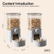 WIYETY Hanging Cage Automatic Feeder: Pack of 2 Hanging Feeders for Small Pets, 1200 ml Automatic Feeder for Cats, Rabbits, Dogs, Guinea Pigs, Hamsters (Grey) WIYETY Hanging Cage Automatic Feeder: Pack of 2 Hanging Feeders for Small Pets, 1200 ml Automatic Feeder for Cats, Rabbits, Dogs, Guinea Pigs, Hamsters (Grey)