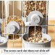 WIYETY Hanging Cage Automatic Feeder: Pack of 2 Hanging Feeders for Small Pets, 1200 ml Automatic Feeder for Cats, Rabbits, Dogs, Guinea Pigs, Hamsters (Grey) WIYETY Hanging Cage Automatic Feeder: Pack of 2 Hanging Feeders for Small Pets, 1200 ml Automatic Feeder for Cats, Rabbits, Dogs, Guinea Pigs, Hamsters (Grey)