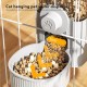 WIYETY Hanging Cage Automatic Feeder: Pack of 2 Hanging Feeders for Small Pets, 1200 ml Automatic Feeder for Cats, Rabbits, Dogs, Guinea Pigs, Hamsters (Grey) WIYETY Hanging Cage Automatic Feeder: Pack of 2 Hanging Feeders for Small Pets, 1200 ml Automatic Feeder for Cats, Rabbits, Dogs, Guinea Pigs, Hamsters (Grey)