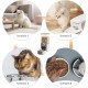 WIYETY Hanging Cage Automatic Feeder: Pack of 2 Hanging Feeders for Small Pets, 1200 ml Automatic Feeder for Cats, Rabbits, Dogs, Guinea Pigs, Hamsters (Grey) WIYETY Hanging Cage Automatic Feeder: Pack of 2 Hanging Feeders for Small Pets, 1200 ml Automatic Feeder for Cats, Rabbits, Dogs, Guinea Pigs, Hamsters (Grey)