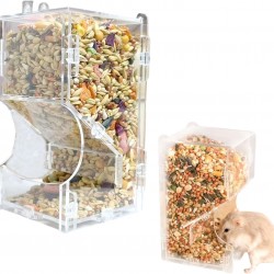 ZHYUAN Automatic Hamster Feeder, Automatic Pet Feeder, Small Pet Feeder for Hamsters, Guinea Pigs, Parrots, Mini Hedgehogs ZHYUAN Automatic Hamster Feeder, Automatic Pet Feeder, Small Pet Feeder for Hamsters, Guinea Pigs, Parrots, Mini Hedgehogs