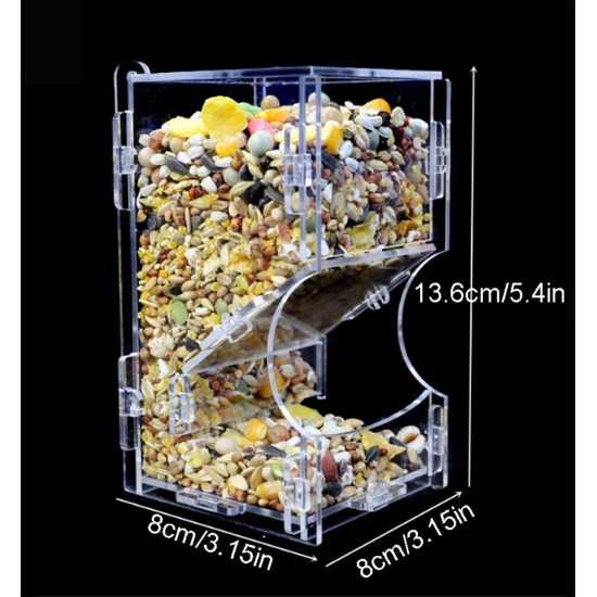 ZHYUAN Automatic Hamster Feeder, Automatic Pet Feeder, Small Pet Feeder for Hamsters, Guinea Pigs, Parrots, Mini Hedgehogs ZHYUAN Automatic Hamster Feeder, Automatic Pet Feeder, Small Pet Feeder for Hamsters, Guinea Pigs, Parrots, Mini Hedgehogs