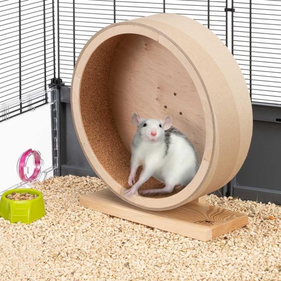 Ferplast Holzlaufrad Meerschweinchenrad aus Holz, Laufrad Holzspielzeug Mäuse Chinchillas Meerschweinchen, Durchmesser 32,5 cm Ferplast Holzlaufrad Meerschweinchenrad aus Holz, Laufrad Holzspielzeug Mäuse Chinchillas Meerschweinchen, Durchmesser 32,5 cm