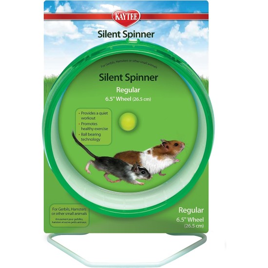 Kaytee Spinner, Mini Wheel, 4.5 Inch (Colours Vary) Kaytee Spinner, Mini Wheel, 4.5 Inch (Colours Vary)
