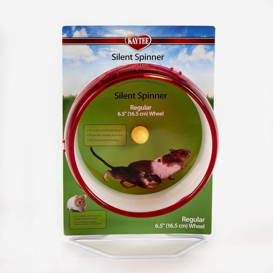 Kaytee Spinner, Mini Wheel, 4.5 Inch (Colours Vary) Kaytee Spinner, Mini Wheel, 4.5 Inch (Colours Vary)
