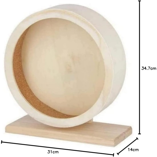 Kerbl Hamster Wood Wheel, 22 cm, Brown Kerbl Hamster Wood Wheel, 22 cm, Brown