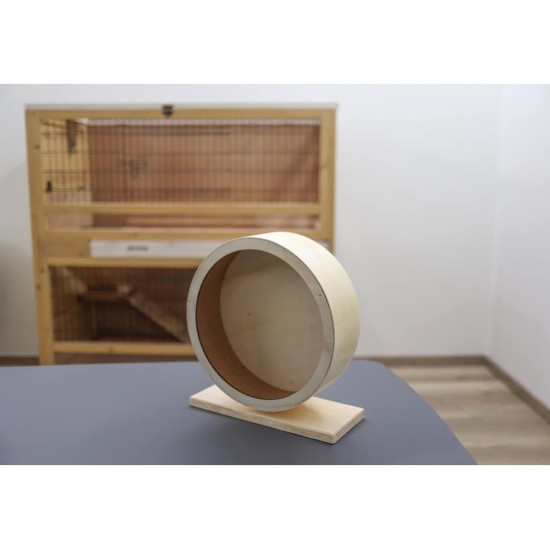 Kerbl Hamster Wood Wheel, 22 cm, Brown Kerbl Hamster Wood Wheel, 22 cm, Brown