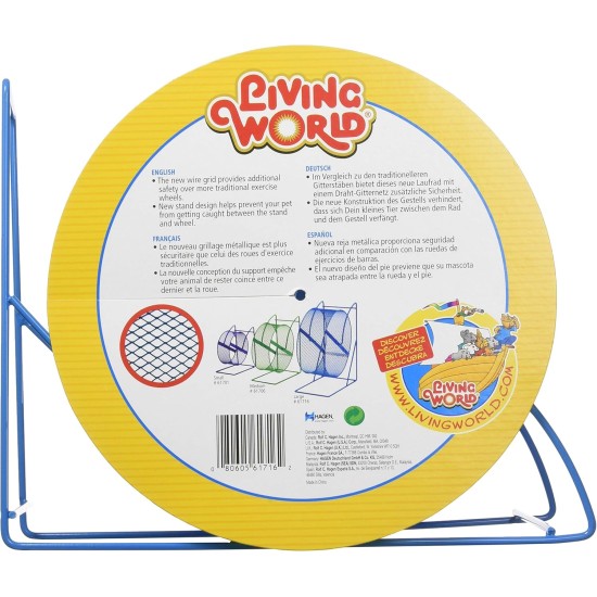 Living World Deluxe 61716 Metal Hamster Wheel for Small Animals Diameter 23 cm Living World Deluxe 61716 Metal Hamster Wheel for Small Animals Diameter 23 cm