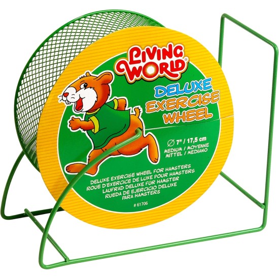 Living World Deluxe 61716 Metal Hamster Wheel for Small Animals Diameter 23 cm Living World Deluxe 61716 Metal Hamster Wheel for Small Animals Diameter 23 cm