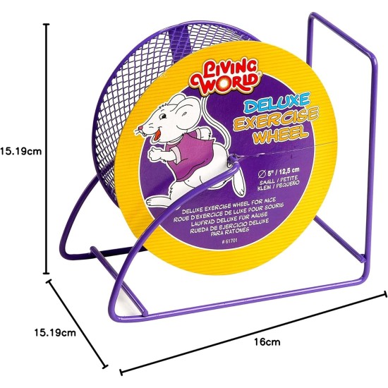 Living World Deluxe 61716 Metal Hamster Wheel for Small Animals Diameter 23 cm Living World Deluxe 61716 Metal Hamster Wheel for Small Animals Diameter 23 cm