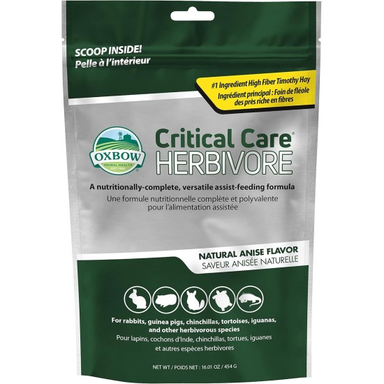 Albrecht Oxbow Critical Care for Herbivores, 454 g Albrecht Oxbow Critical Care for Herbivores, 454 g