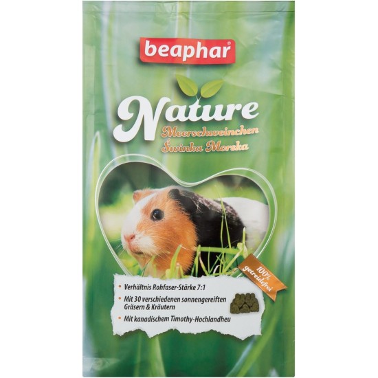 BEAPHAR - Care+ Guinea Pigs - For Rodents and Small Mammals - With Vitamin C, Raw Fibres, Green Tea Extract, Echinacea, Spirulina - Health-Promotion, Supports Digestion - 750 g BEAPHAR - Care+ Guinea Pigs - For Rodents and Small Mammals - With Vitamin C, Raw Fibres, Green Tea Extract, Echinacea, Spirulina - Health-Promotion, Supports Digestion - 750 g