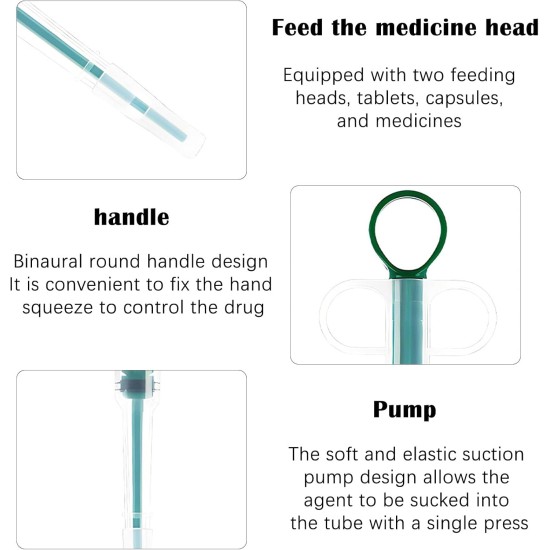 Pack of 3 pill dispenser, cat, pill dispenser, dog, medication feeder, transparent tablet dispenser, syringe tablet insert, reusable tablet insert, for cats and small pets Pack of 3 pill dispenser, cat, pill dispenser, dog, medication feeder, transparent tablet dispenser, syringe tablet insert, reusable tablet insert, for cats and small pets
