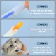 Pack of 3 pill dispenser, cat, pill dispenser, dog, medication feeder, transparent tablet dispenser, syringe tablet insert, reusable tablet insert, for cats and small pets