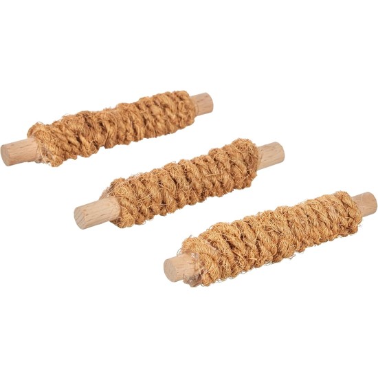 Karlie Coconut Rope Sticks, Rodent Toy, Coconut/Wood, Natural, 9 x 9 x 10 cm Karlie Coconut Rope Sticks, Rodent Toy, Coconut/Wood, Natural, 9 x 9 x 10 cm