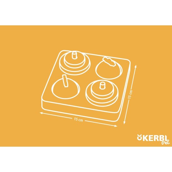 Kerbl Pet Denk- und Lernspielzeug Veggie, Für Kaninchen und Hasen, Zwei Schwierigkeitsstufen, Reduziert Stress, Natur, 15x15x6 cm Kerbl Pet Denk- und Lernspielzeug Veggie, Für Kaninchen und Hasen, Zwei Schwierigkeitsstufen, Reduziert Stress, Natur, 15x15x6 cm