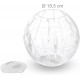 Relaxdays Hamster Ball, Diameter 18.5 cm, Running Ball for Hamsters and Mice, Plastic, Rodent Toy for Running, Transparent/White Relaxdays Hamster Ball, Diameter 18.5 cm, Running Ball for Hamsters and Mice, Plastic, Rodent Toy for Running, Transparent/White