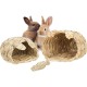 Relaxdays Rabbit House, 3 Piece Set, Grass House, Rabbit Toy, Small Animal Accessories for Rodents, 2 Sizes, Natural Relaxdays Rabbit House, 3 Piece Set, Grass House, Rabbit Toy, Small Animal Accessories for Rodents, 2 Sizes, Natural