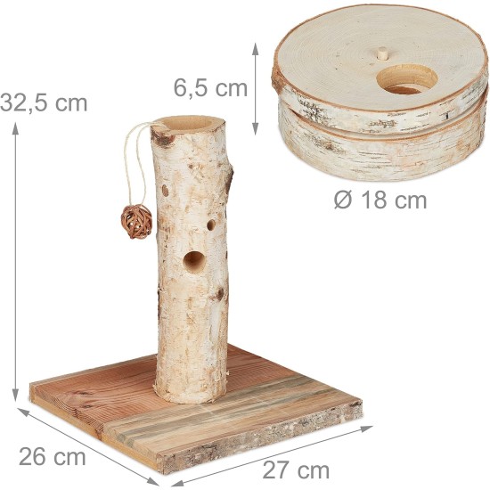 Relaxdays Rabbit Toy, 2-Piece Set, Food Tree & Intelligence Toy, Wood, Accessories, Guinea Pigs, Rabbits, Natural Relaxdays Rabbit Toy, 2-Piece Set, Food Tree & Intelligence Toy, Wood, Accessories, Guinea Pigs, Rabbits, Natural