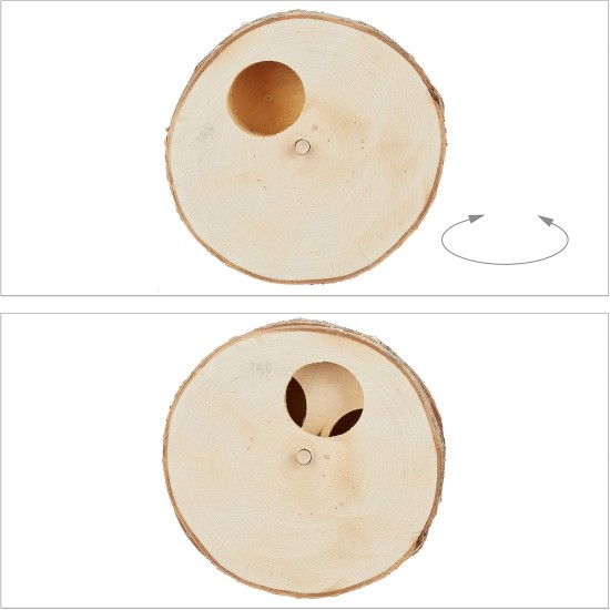 Relaxdays Rabbit Toy, 2-Piece Set, Food Tree & Intelligence Toy, Wood, Accessories, Guinea Pigs, Rabbits, Natural Relaxdays Rabbit Toy, 2-Piece Set, Food Tree & Intelligence Toy, Wood, Accessories, Guinea Pigs, Rabbits, Natural