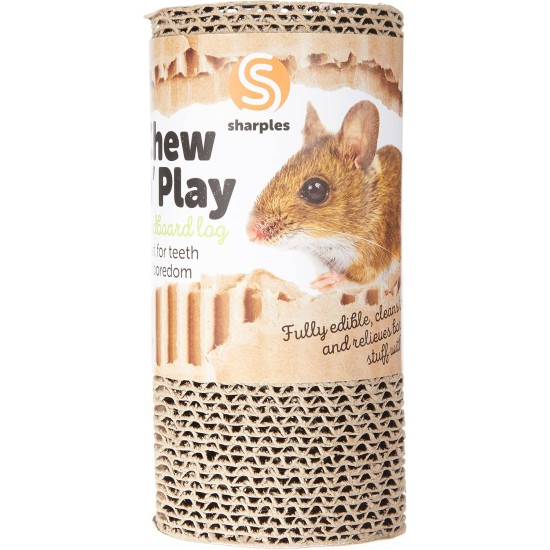 SHARPLES Chew N Play Cardboard Log