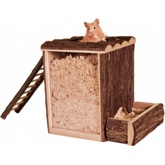 Trixie Large Wooden Digging Tower for Pet Hamster, 25 × 24 × 20 cm Trixie Large Wooden Digging Tower for Pet Hamster, 25 × 24 × 20 cm