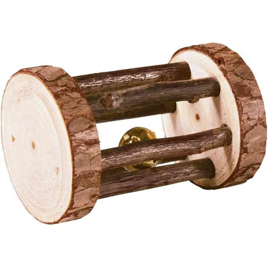 Trixie Natural Living 61654 Play Roll with Bell, Diameter 5 x 7 cm Trixie Natural Living 61654 Play Roll with Bell, Diameter 5 x 7 cm