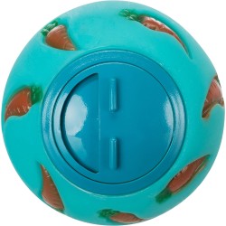 Trixie Plastic Snack Ball, 7 cm, Assorted Colors ( Blue/ Yellow )